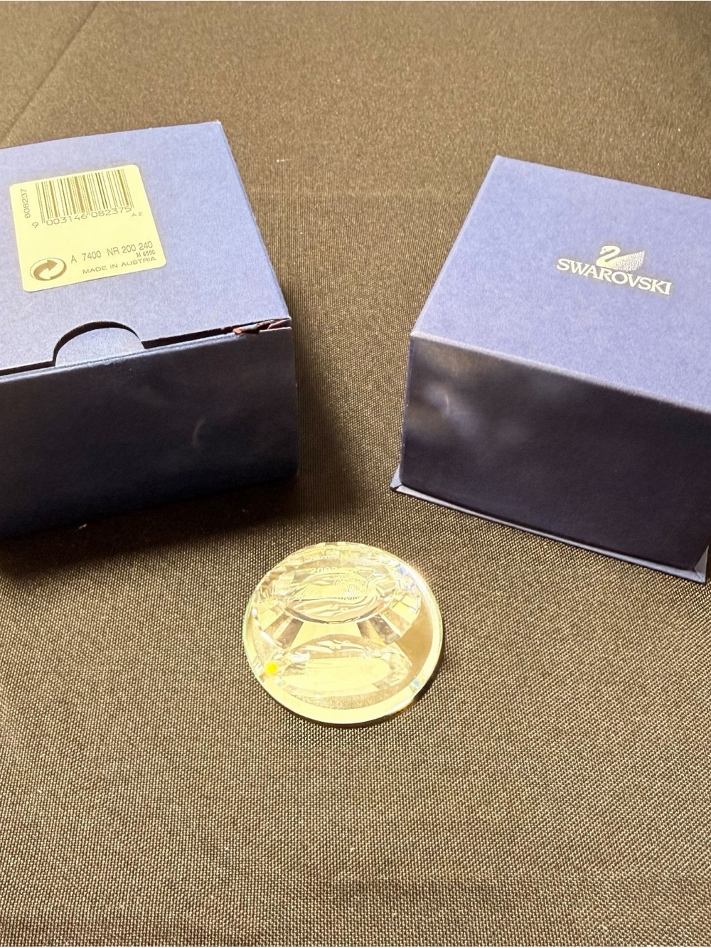 Swarovski 2002 Kingfisher Crystal Paperweight Signed Boxed Wildlife Figurine
